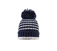 maximo Baby - Jungen Mütze mit Umschlag, Pompon Mütze, per Pack Mehrfarbig (Navy/antikweiß 4801), 49/51 (Herstellergröße: 49/51)