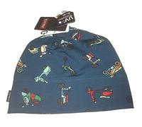 MaxiMo Baby, Jungen Topfmütze, bedruckter Jersey, UV geschützt, meeresblau mit Motiv "Motorrad", Gr. 51