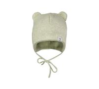 Maximo Baby Mütze mit Öhrchen Bio-Baumwolle Fleece mineral-hellbraun-meliert Gr. 43