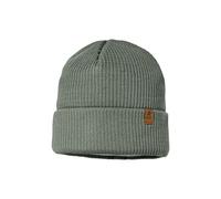 Maximo Baby und Kinder Beanie mit Umschlag Bio-Baumwolle Strick khaki grey Gr. 51