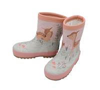 MaxiMo Babygummistiefel, Kindergummistiefel, Gummistiefel, Regenstiefel, für Jungen und Mädchen, Motiv kleines Reh, ash rose, Winterfutter (ash rose, EU Schuhgrößensystem, Kleinkind, Numerisch, M, 20)