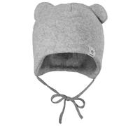 maximo - Baby's Fleece Mütze m. Öhrchen u. Band - Mütze, Gr. 35 cm, grau (GreyMelange)