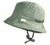 maximo - Baby's Hütchen Bindeband Musselinstoff Futter - Hut, Gr. 39 cm, grün (Frostgrün)