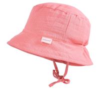maximo - Baby's Hütchen Bindeband Musselinstoff Futter - Hut, Gr. 41 cm, rosa (Altrosa)