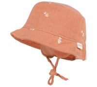 maximo - Baby's Hütchen Musselin Band Ohrenkl Futter - Hut, Gr. 41 cm, rosa (CorkWashed/Margerite)