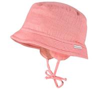 maximo - Baby's Hütchen Musselin Band Ohrenkl. Futter - Hut, Gr. 43 cm, rosa (Oldrose)