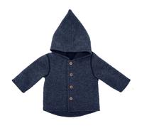 maximo - Baby's Jersey Fleece Jacke m. Kapuze - Freizeitjacke, Gr. 62-68, blau (NavyMelange)