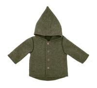 maximo - Baby's Jersey Fleece Jacke m. Kapuze - Freizeitjacke, Gr. 86-92, oliv (KhakiMelange)