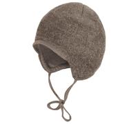 maximo - Baby's Jersey Fleece Mütze m. Band - Mütze, Gr. 39 cm, braun/grau (BrownMelange)