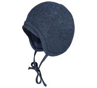 maximo - Baby's Jersey Fleece Mütze m. Band - Mütze, Gr. 43 cm, blau (NavyMelange)
