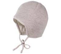 maximo - Baby's Jersey Fleece Mütze m. Band - Mütze, Gr. 43 cm, grau (BeigeMelange)