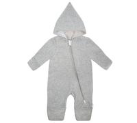 maximo - Baby's Overall Baumwollfleece Jerseyfutter - Overall, Gr. 86-92, grau (GreyMelange)