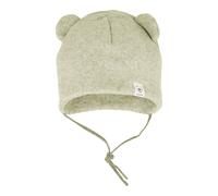 maximo Baumwollfleece-Mütze mit Ohren 43 grün