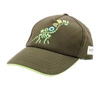 maximo - Boy's Cap Dino Puff Klettverschluß - Cap, Gr. L-XL 55-57 cm, oliv (Khaki)