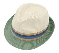 maximo - Boy's Trilby - Hut, Gr. 51 cm, beige (Green/Multicolor)