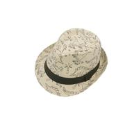 maximo - Kid's Mini Boy Trilby Dino - Hut, Gr. 47 cm, beige (WhiteSand/DarkOlive)