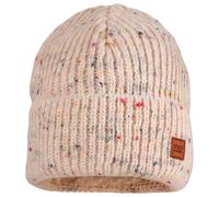 maximo - Girl-Beanie Effektgarn Jerseyfutter mit Umschlag - Mütze, Gr. 51 cm-53 cm 51-53 cm, beige (BeigeMelange)