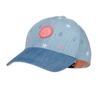 maximo - Girl's Cap Maritime Snap Back - Cap, Gr. 55 cm-57 cm 55-57 cm, blau (BlueWashed/Denim)