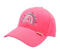 maximo - Girl's Cap Rainbow Klettverschluß - Cap, Gr. 51 cm-53 cm 51-53 cm, rosa (DarkAlmondBlossom)