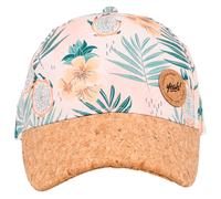 maximo - Girl's Cap Tropen Klettverschluss - Cap, Gr. 51 cm-53 cm 51-53 cm, beige (Muschelrosa/Multicolor)