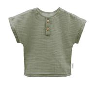 maximo GOTS Baby Boy-Hemd, Kurzer Arm Musselinstoff Musselin