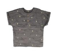 maximo GOTS Baby Boy-Hemd, Kurzer Arm Musselinstoff Musselin