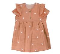 maximo GOTS Baby Girl-Kleid, Kurzarm Musselin