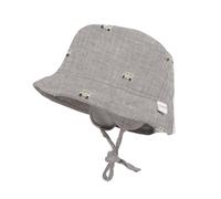 maximo GOTS Baby-Hütchen,Liegeeinsatz Musselinstoff, Bindeband, Ohrenkl.,Futter Musselin