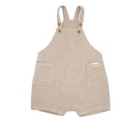 maximo - Baby's Latzshorts m. Taschen - Jumpsuit, Gr. 62, beige (BeigeMelange)