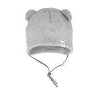 maximo - Baby's Mütze mit Öhrchen - Mütze, Gr. 43 cm-45 cm 43-45 cm, grau (GreyMelange)