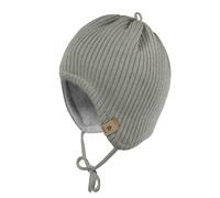 Maximo GOTS BABY Mütze Fleecefutter - 39 / khaki grey / 100% Baumwolle
