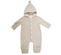 maximo GOTS BABY-Overall, Wollfleece Jerseyfutter, Knöpfe, Pompon Wollfleece
