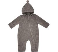 maximo GOTS BABY-Overall, Wollfleece Reißverschluss, Jersey, Pompon Made in Germany Wollfleece
