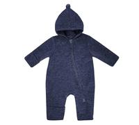 maximo GOTS BABY-Overall, Wollfleece Reißverschluss, Jersey, Pompon Wollfleece