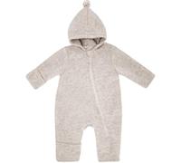 maximo GOTS BABY-Overall, Wollfleece Reißverschluss, Jersey, Pompon Wollfleece
