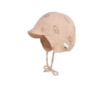 maximo GOTS Baby-Schildmütze Musselinstoff, Bindeband, Futter, UV Musselin