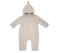 Maximo GOTS Baby Wollfleece Overall mit Pompon - 74/80 / düne / 100% Wolle