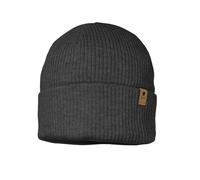 maximo - Kid's Mini-Beanie Umschlag mit Fleecefutter - Mütze, Gr. 47 cm-49 cm 47-49 cm, schwarz/grau (CarbonMelange)