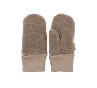 Maximo GOTS MINI-Fingerhandschuhe Daumen Wollfleece - 2 / braunmeliert / 100% Wolle Futter 100% Baumwolle