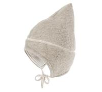 maximo GOTS MINI-Mütze, Wollfleece Spitze, Jerseyfutter, Bindeband Made in Germany Wollfleece