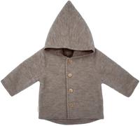 maximo GOTS Wollfleece Baby Jacke braun - Größe 50/56 Kinder