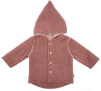 maximo GOTS Wollfleece Baby Jacke rose - Größe 86/92 Kinder