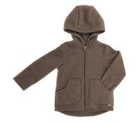 maximo GOTS Wollfleece Jacke braun - Größe 98/104 Kinder
