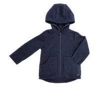 maximo GOTS Wollfleece Jacke navy - Größe 110/116 Kinder