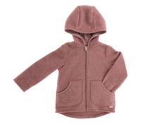 maximo GOTS Wollfleece Jacke rose - Größe 134/140 Kinder