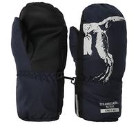 maximo® Jungen Fausthandschuhe Dino leuchtet im Dunkeln, Größe:2, Präzise Farbe:Navy/Black