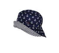 maximo Jungen MINI-Hut, Fischerhut, Flapper, Navy Motiv Anker, Gr. 49