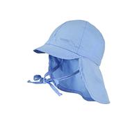 maximo Jungen Mütze Nackenschutz mit Schild, UPF 15, Gr. 47, Blau (babyblau 61)