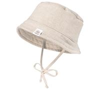 maximo - Kid's Baby Hütchen Futter Bindeband UV 15 - Hut, Gr. 45 cm, beige (LightBeigeMelange)