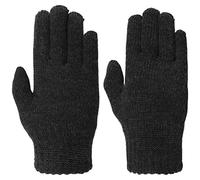 maximo Kids Baumwollhandschuhe Strickhandschuhe Fingerhandschuhe Kinderhandschuhe (3 HS - anthrazit)